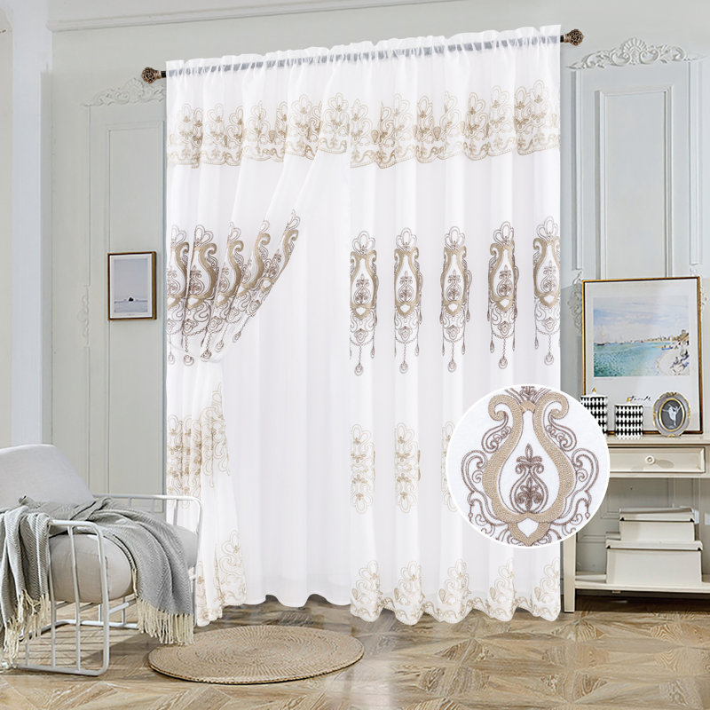 Brantice Room Darkening Curtain Single Panel, Brown