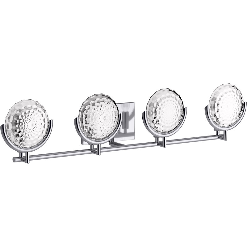 Arendela Vanity Light, Polished Chrome, 4 Lights