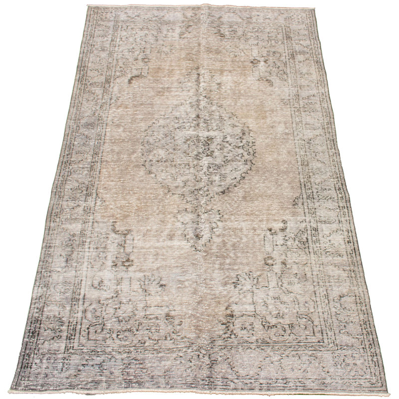 Tapis unique en laine noué à la main 5 pi 11 po x 10 pi 2 po nouvel âge Leoine