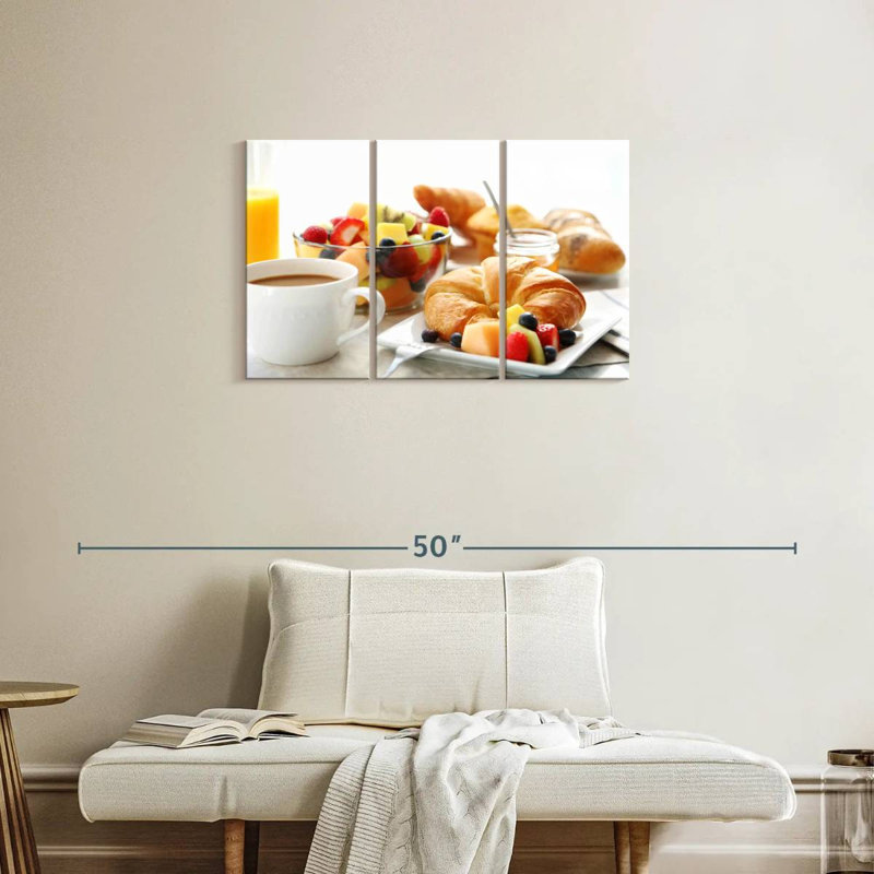  Assiette à déjeuner 'Croissant', H 20 po x l 33 po