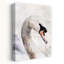 Graceful White Swan Classic Delicate Elegant Bird Nature Wildlife Wall Art Print by Mathieu - Wrapped Canvas Print-495440975