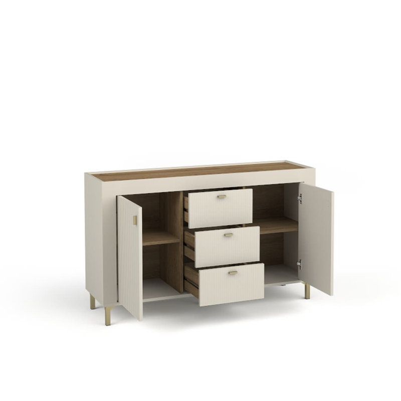 Olgen 137cm Sideboard, Cashmere/Oak
