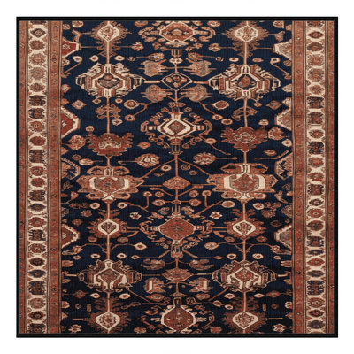 Machine Washable Turkish Brown Area Rug