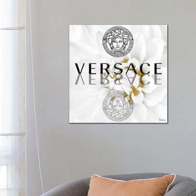 Giclée sur toile tendue doré doré Dahlia II