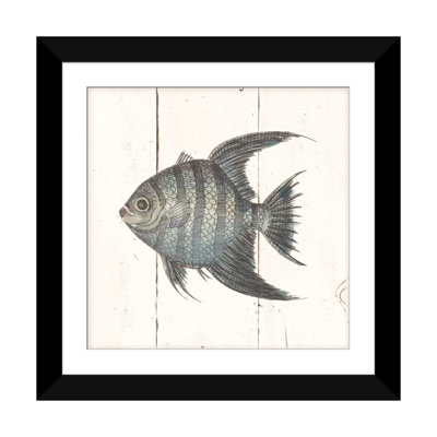 « fish sketches ii shiplap », impression sur toile