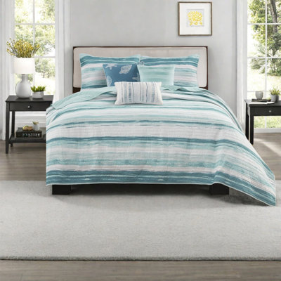 Elegant Cotton Bedding Sets, Modern Watercolor Style For Home