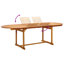6 - Person Wood Patio Dining Set with Rectangular Table-588660392