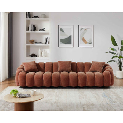Upholstered Standard Sofa with Flared Arms