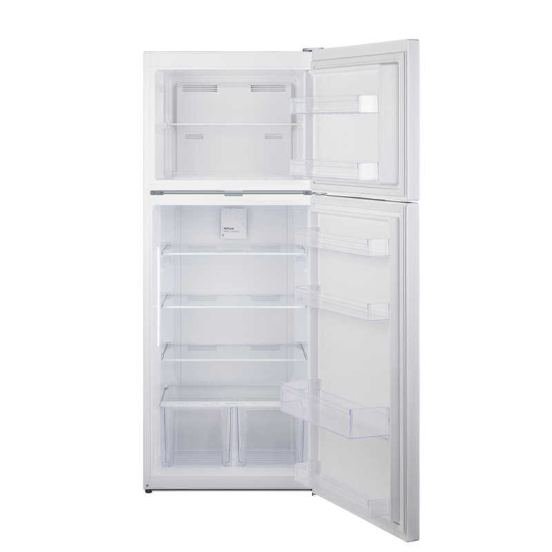 Summit Appliance 28" Wide Top-Mount Refrigerator-Freezer, White, Right Handed