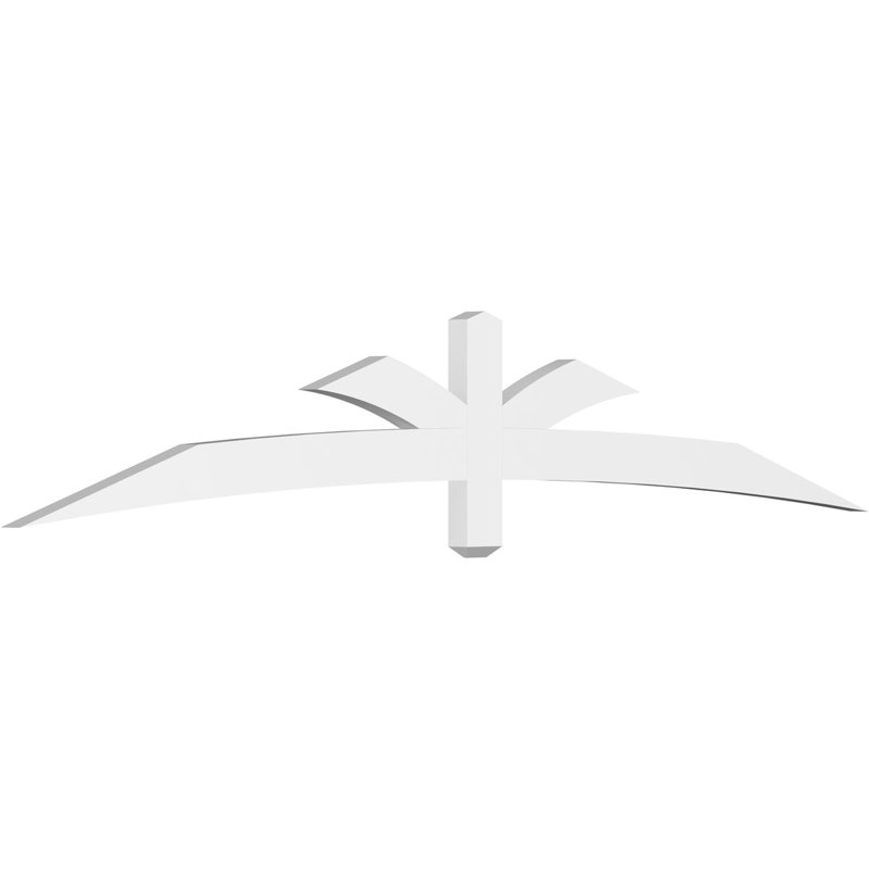 Support pour pignon Davenport, H 16 po x l 96 po (pas: 4/12), P 2 po x F 4 po, PVC