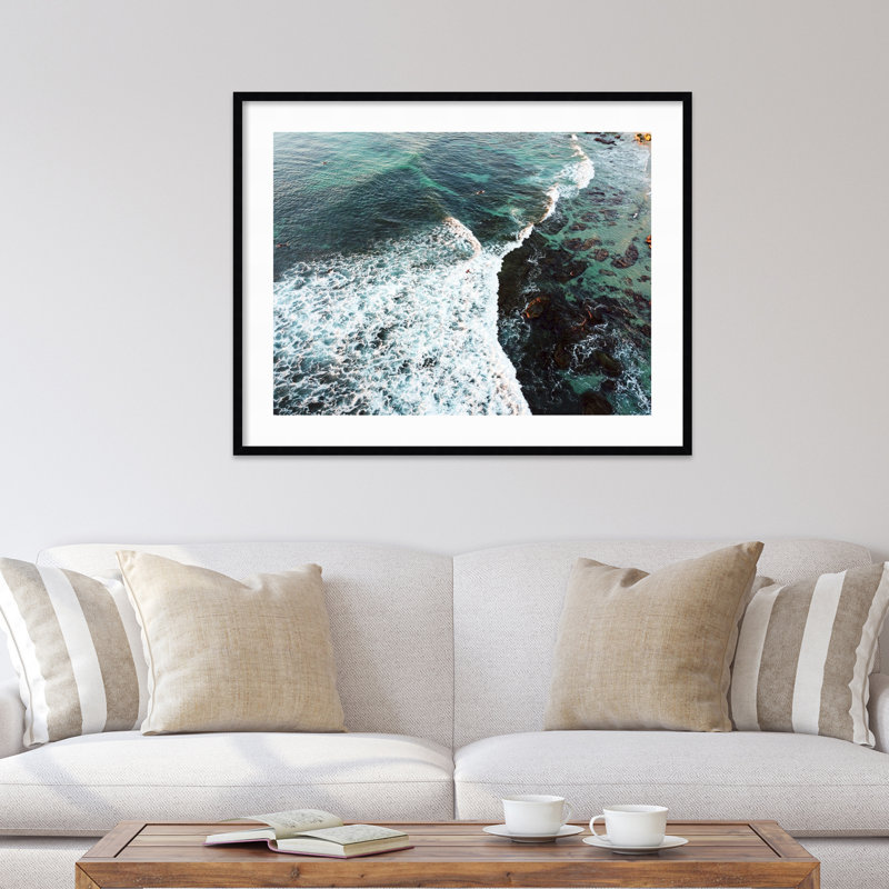 La Jolla 3 par Rachel Dowd - reproduction de photo sur papier encadrée, H 33 po x l 41 po, Noir