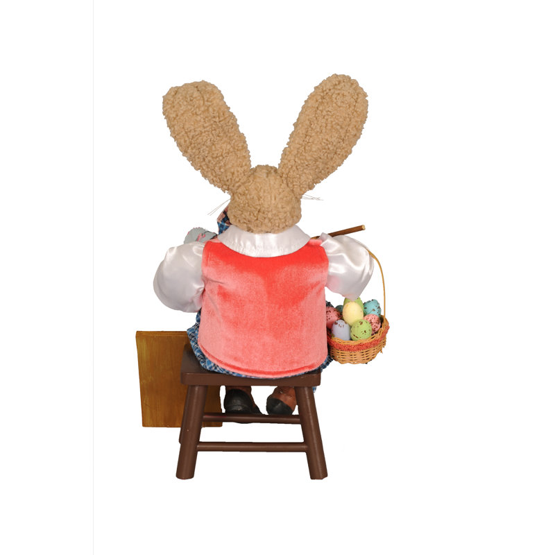 Artist Bunny Figurine