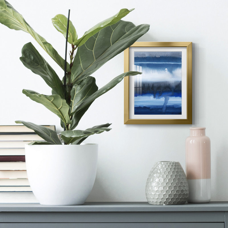Deep Blue Shore I -Framed Print