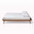Brayden Platform Bed with Walnut Brown Finish in Mid-Century Modern Style-1248036080