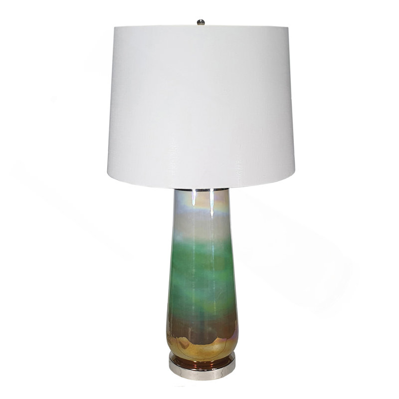 Lampe de table en verre D16x30 "