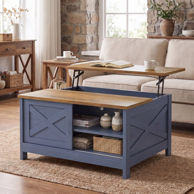 Table basse à plateau relevable Farmhouse