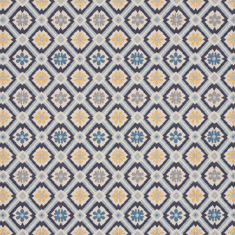 Tissu de tapisserie Savonnerie, Bleu