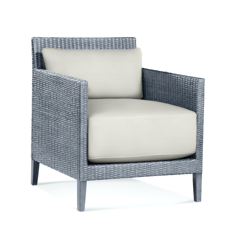 Beryl Armchair, Ivory Crypton Performance; 0886-91, Sea Glass