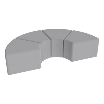 Pro Series Upholstered Wedge Ottoman, 4-Pack
