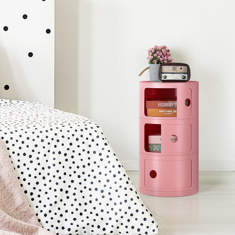 Pietrzak 12.6'' W Nightstand, Pink