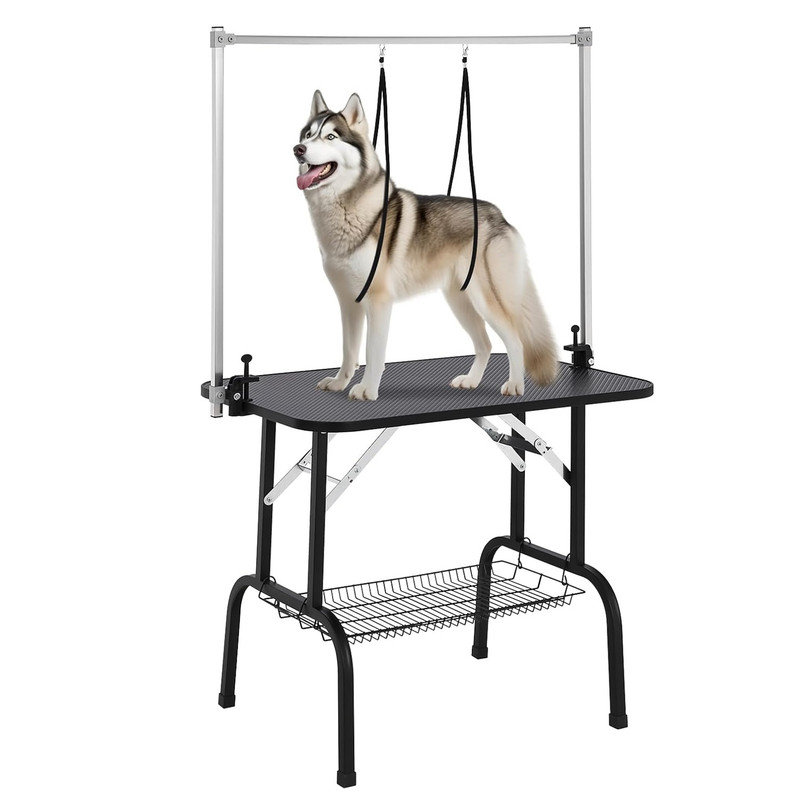 Dog Grooming Table,pet grooming table for dogs at home with 330Lb Static Weight Capacity | Includes Noose & Mesh Tray | for Small/Large Dogs At Home