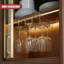 Hanging Wine Glass Rack Silver