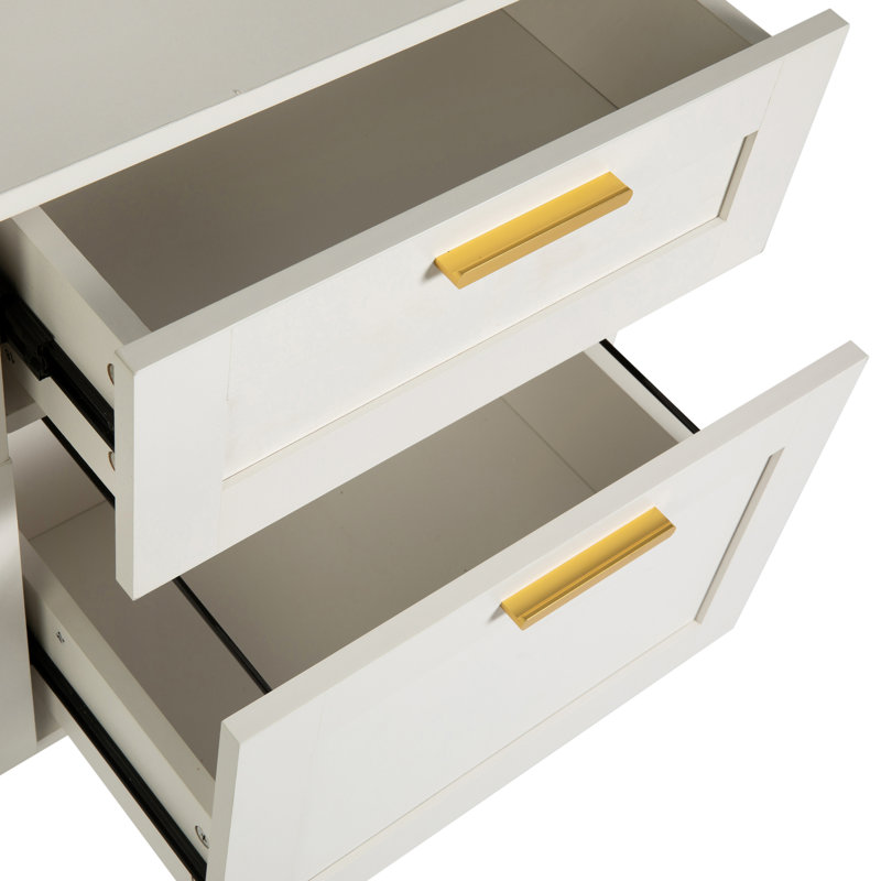 Martha Stewart Hutton Shaker Style Home Office Lateral File Cabinet