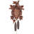  Eight Day Cuckoo Clock – 16 in Height – Three Hand-Carved Birds & Seven Leaves