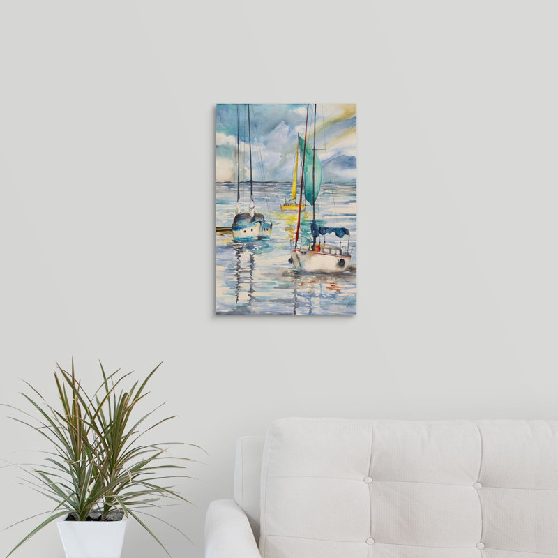 « maritime »-reproduction d’art sur toile, Toile tendue, H 18 po x l 12 po x p 1,25 po