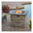 32'' stone square mgo fire pit w/ grey top- 40,000 btu