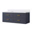 Blue Single Bath Vanity 48 In. W X 22 In. D, With Cultured Marble Top-117825091