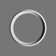 1 in x 21-1/2 in x 16-7/8 in ID Plain Primed White Polyurethane Ceiling Medallion