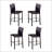 Metal Counter Height Dining Chairs With Black Metal Frame