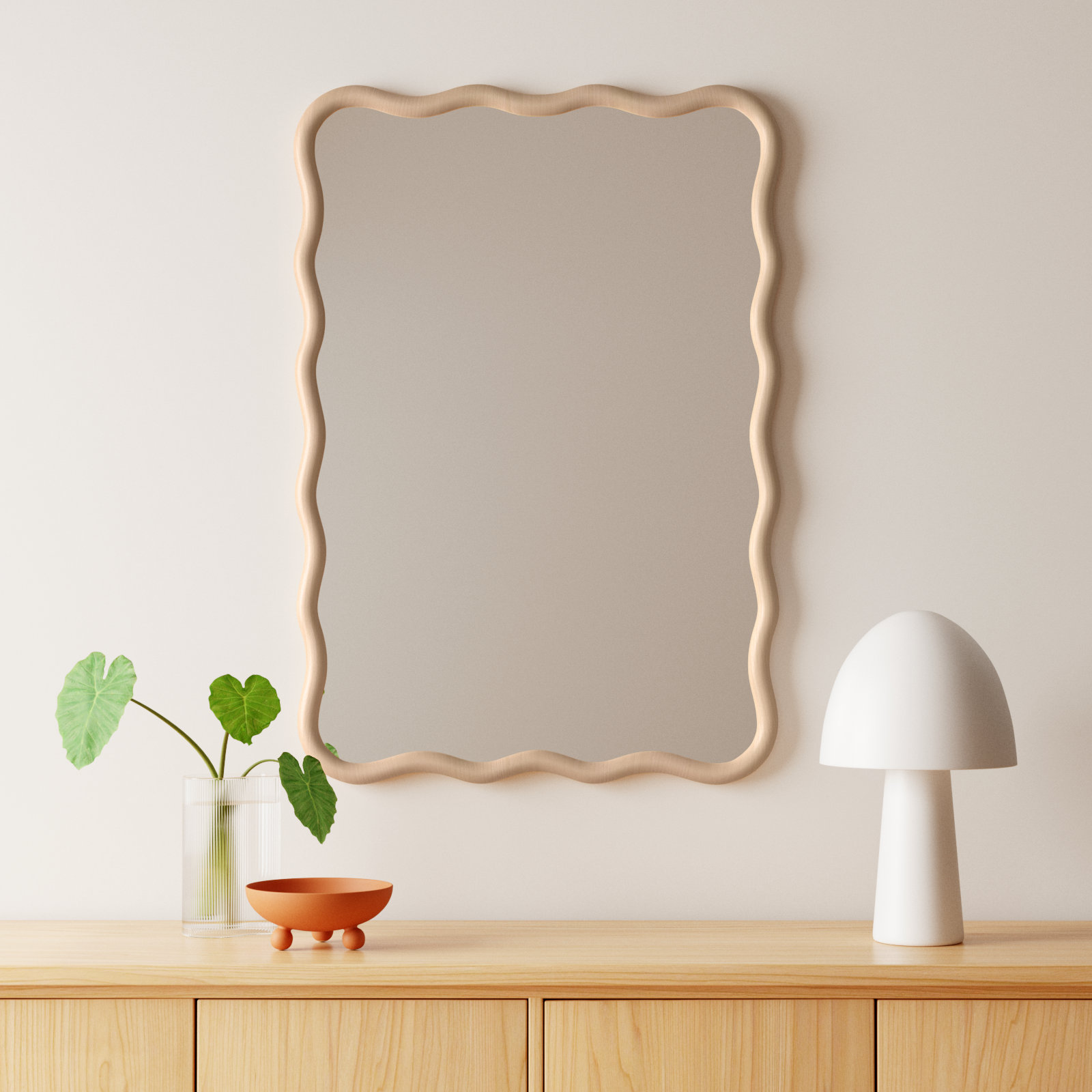 Andy 28" Accent Mirror, Natural
