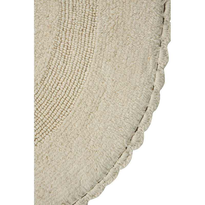 Jarris Cotton Bath Rug, Ivory