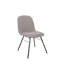 Chaise d'appoint rembourrée gris anthracite Westboro