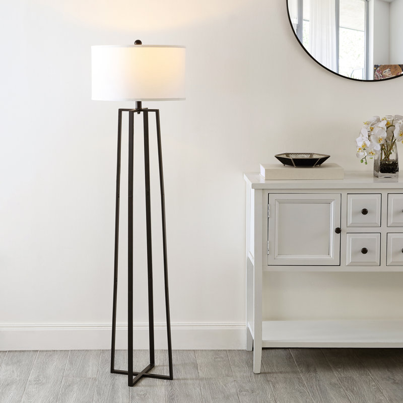 Anisha 60'' Black Traditional Floor Lamp