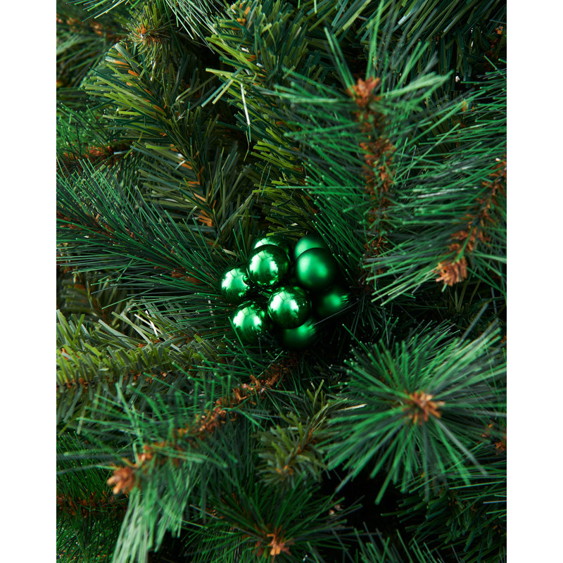 11cm Solid Colour Plastic / Acrylic Bauble, Christmas Green