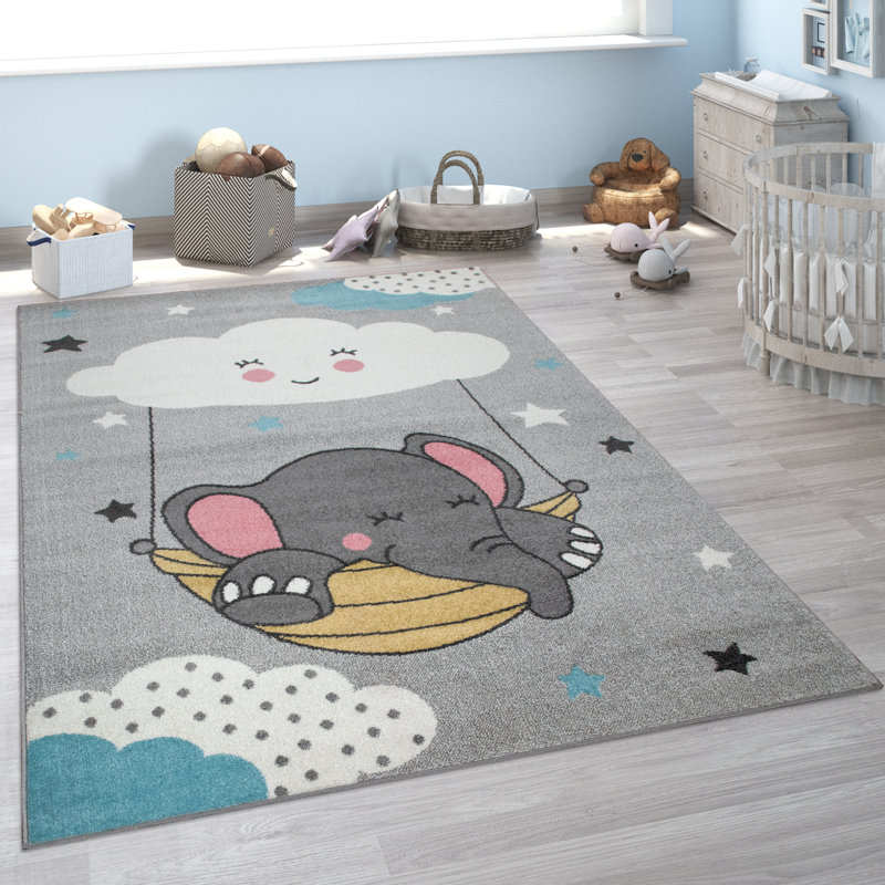 Malveaux Rectangle Polypropylene Rug, Rectangle 6'7" x 9'2"