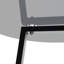 Addicyn 90Cm Metal and Glass Round Dining Table-1957539992