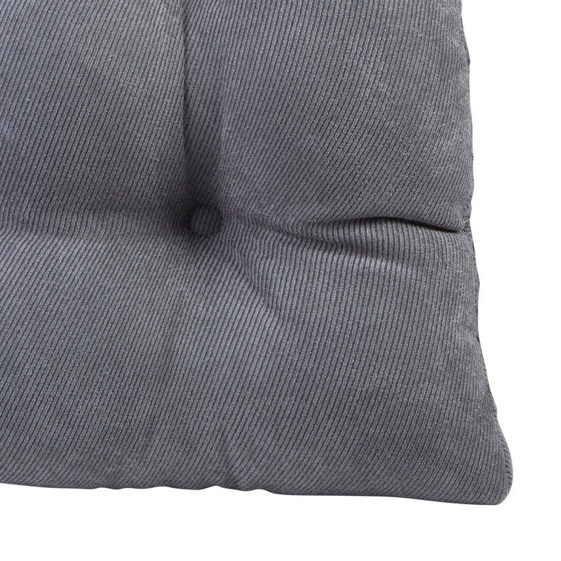 Coussins de siège larges antidérapants 17 po x 17 po, Pierre bleue, 3" H x 15" W x 15" L