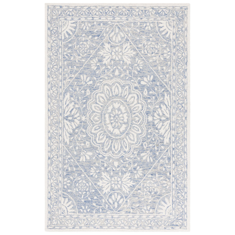 Metro 464 Hand Tufted Wool Pile Oriental Rug, Rectangle 5' x 8'