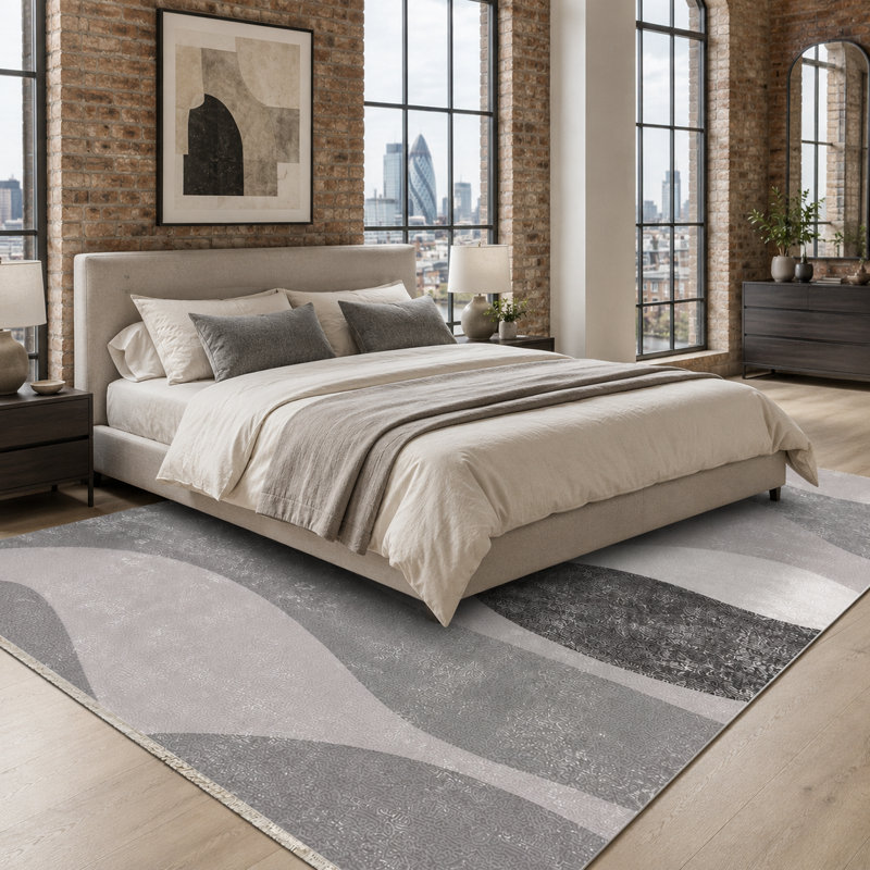 Geometric Cotton and Chenille Flatweave Area Rug, 200 x 300 cm
