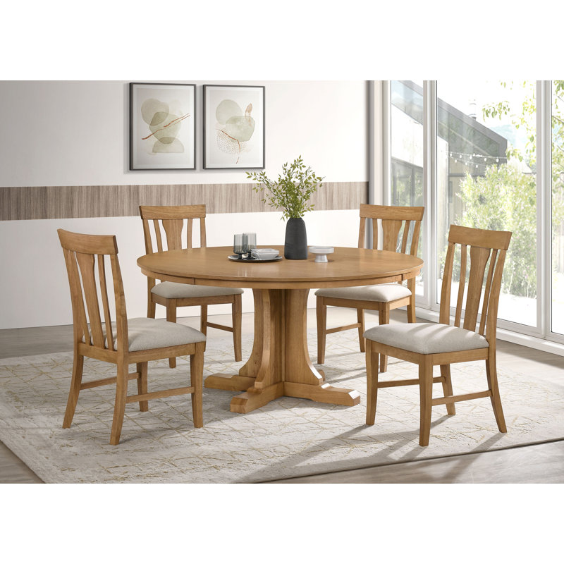 Romero 5-piece Dining Table Set, 5 Pieces: Table, 4 Chairs