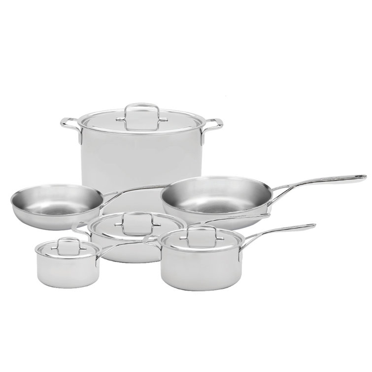 Industry 10 Piece 5-Plus Stainless Steel Cookware Set