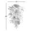 28"H Christmas Flocked Pinecone & Berry Teardrop