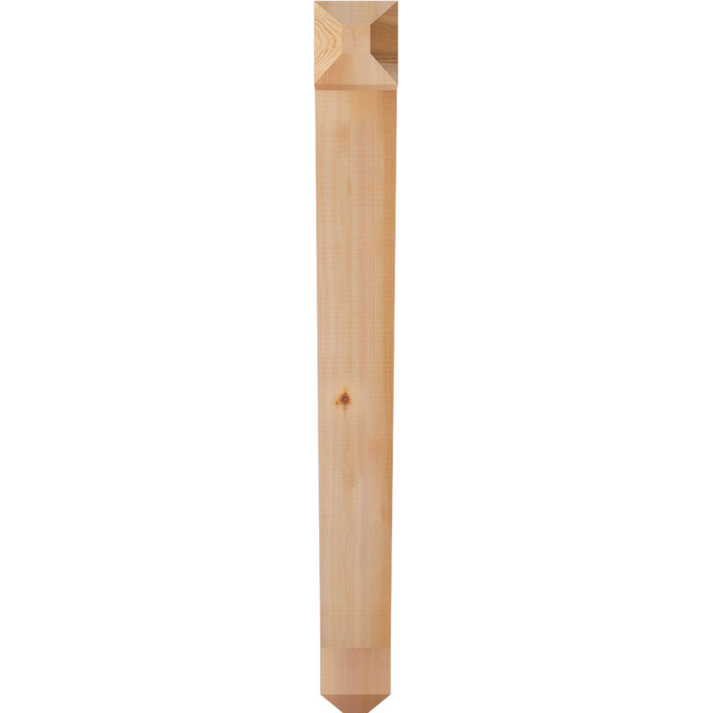 Support pour artisan traditionnel, Cèdre rouge de l'Ouest (lisse), H 38 po x l 4 po x P 26 po