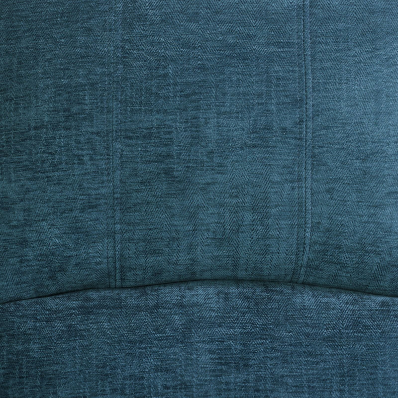 Ensemble de salon inclinable 3 pièces Amaker, 3, Tissu en microfibre bleu