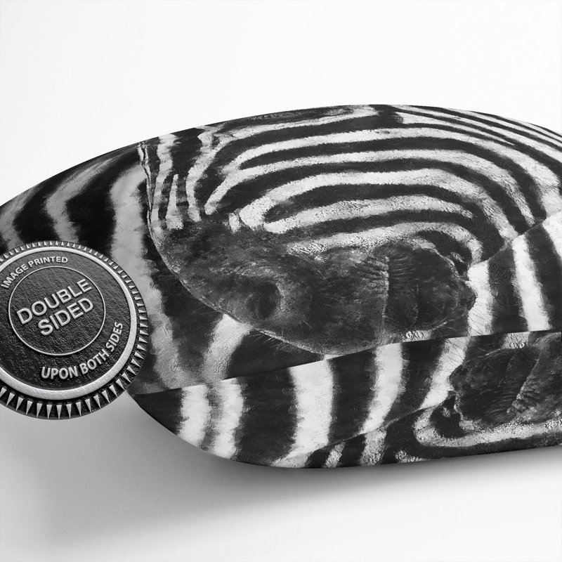 Zebra Vol.2 Square Throw Cushion, 40cm H x 40cm W x 15cm D