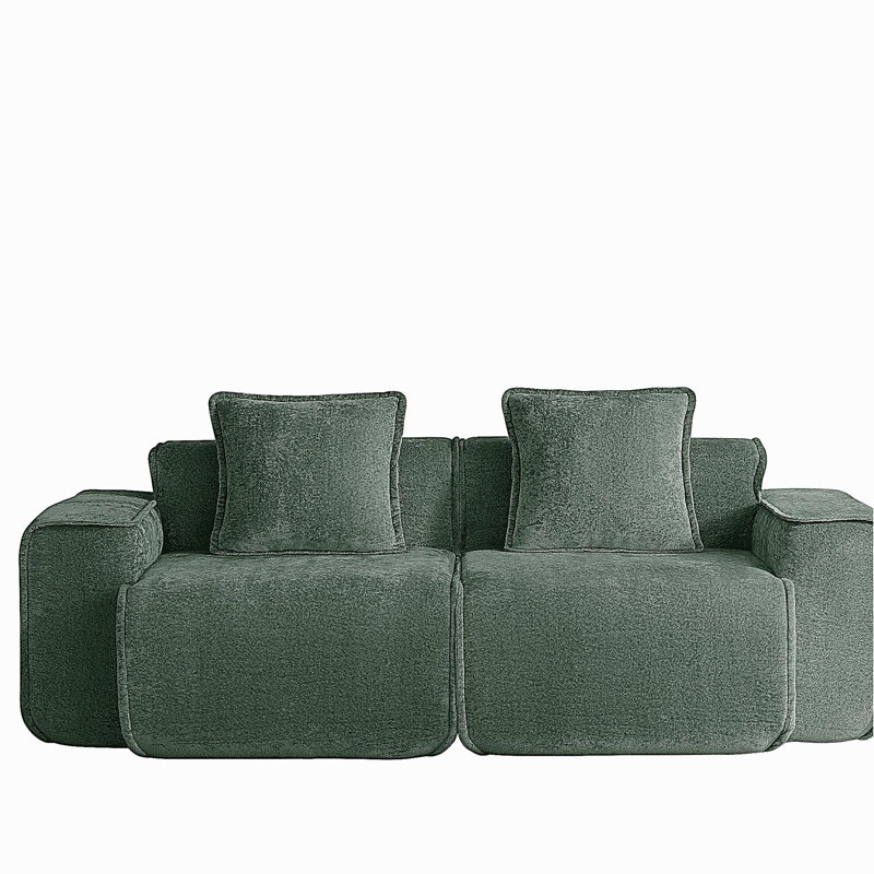 Velvet Sofa, Green